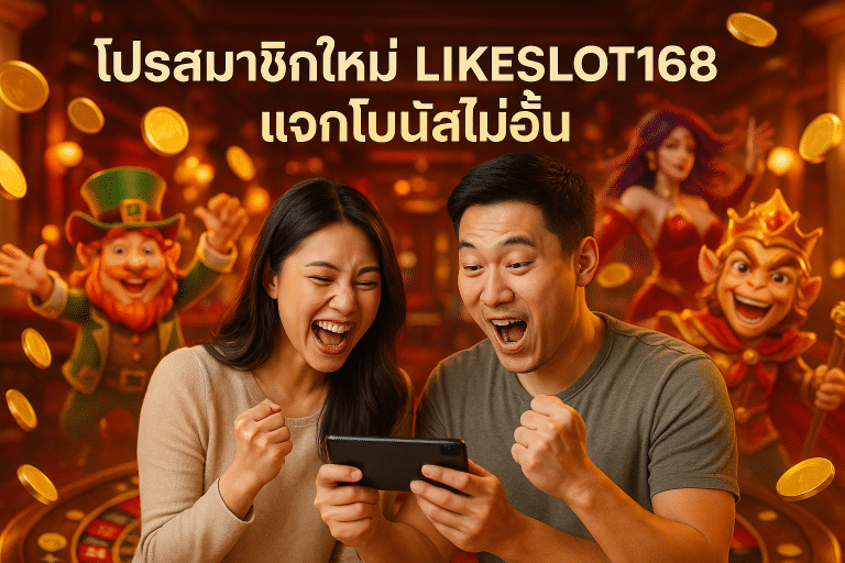โปรสมาชิกใหม่ LIKESLOT168 แจกโบนัสไม่อั้น