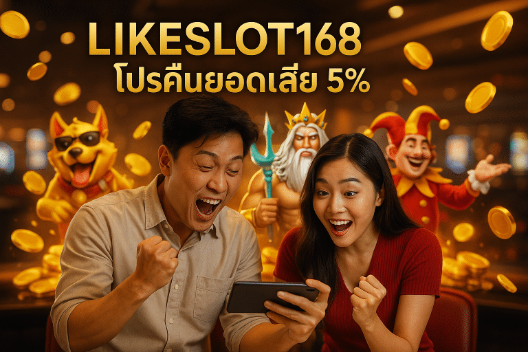 LIKESLOT168 โปรคืนยอดเสีย 5%